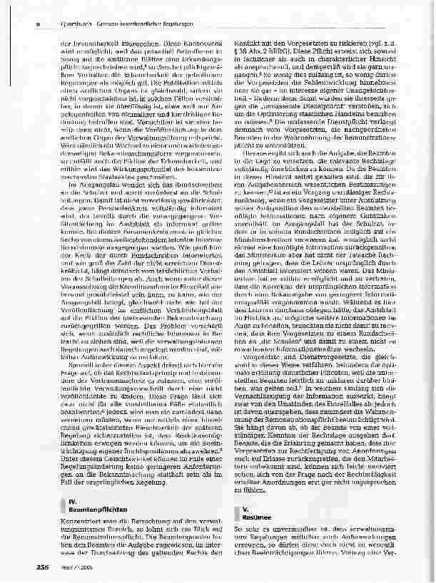 Vorschauseite 3: Grenzen innerdienstlicher RegelungenEIN BEITRAG ZUR KORREKTEN HANDHABUNG DER VERWALTUNGSVORSCHRIFTEN