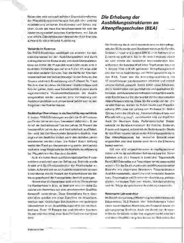 Vorschauseite 2: Die Studien PABiS und BEA