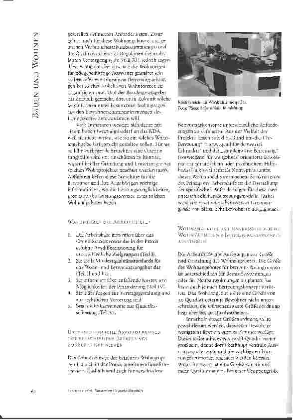 Vorschauseite 2: GEBÜNDELTES ERFAHRUNGSWISSEN:NEUE ARBEITSHILFE UNTERSTÜTZT DIE PLANUNG UND UMSETZUNG AMBULANT BETREUTER WOHNGRUPPEN