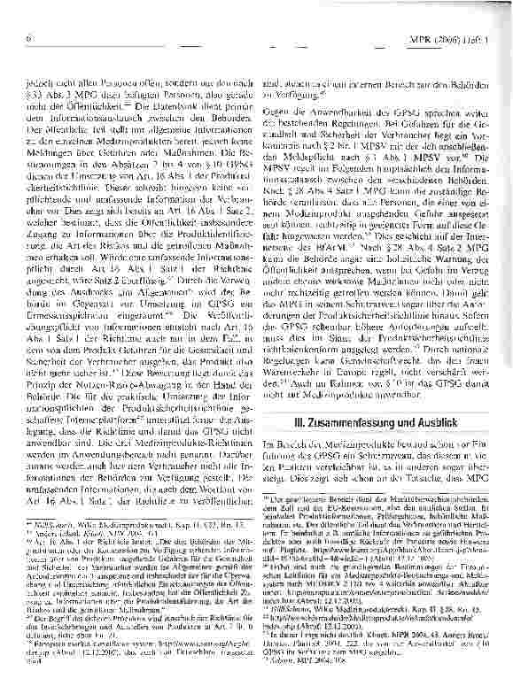 Vorschauseite 6: Ist das GPSG im Bereich der Medizinprodukte anwendbar?