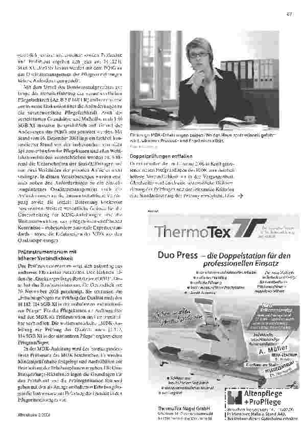 Vorschauseite 2: Neue Prüfkriterien der Medizinischen Dienste.Flagge zeigen beim Qualitätsmanagement.