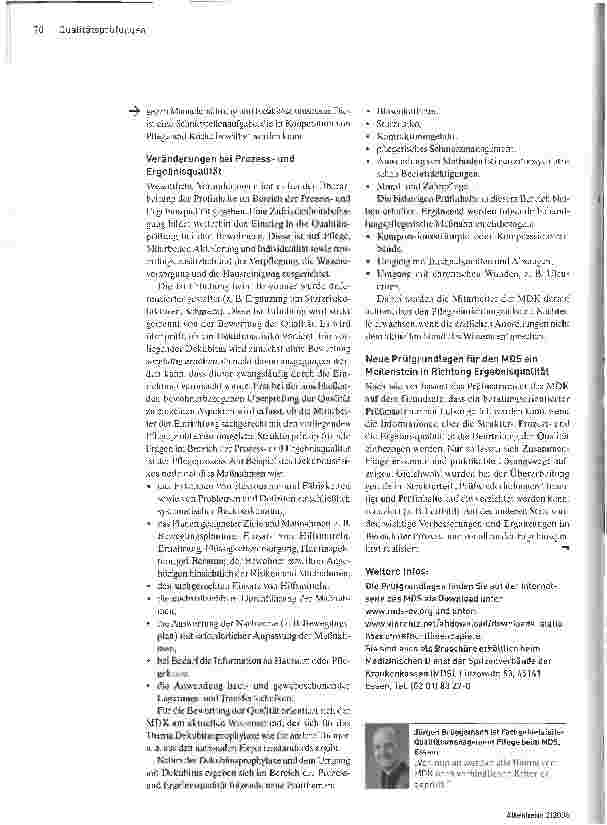 Vorschauseite 5: Neue Prüfkriterien der Medizinischen Dienste.Flagge zeigen beim Qualitätsmanagement.