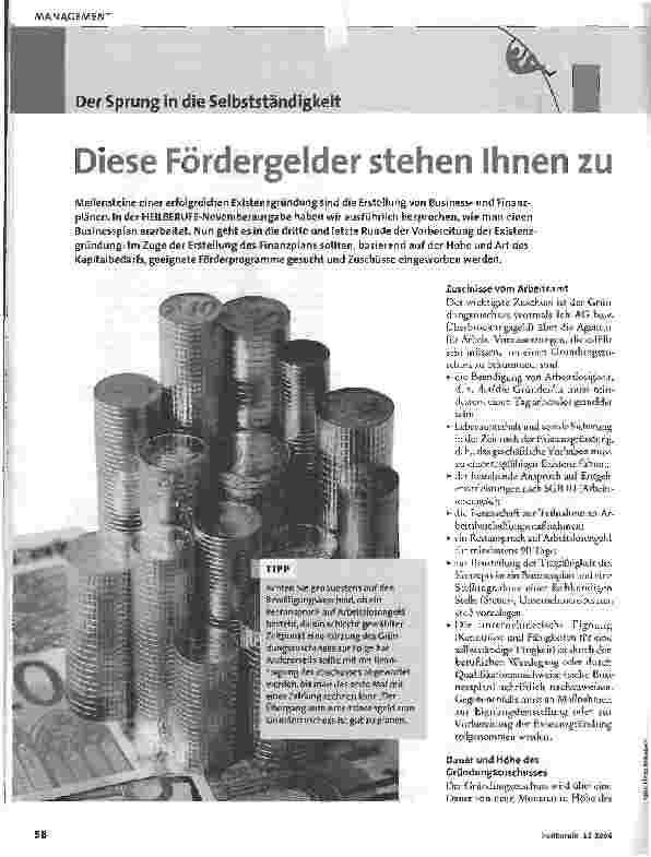 Vorschauseite 1: Diese Fördergelder stehen Ihnen zu
