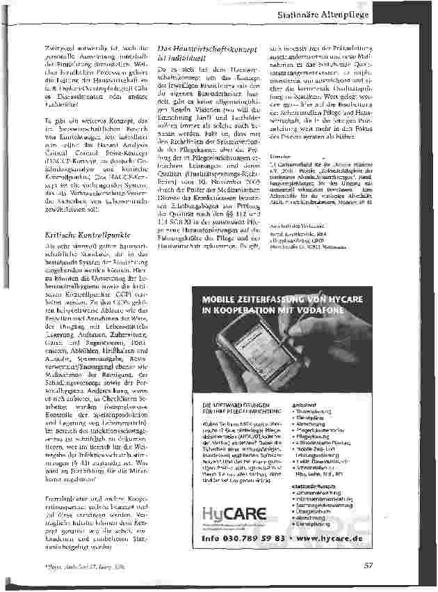 Vorschauseite 2: MDK-Prüfrichtlinien schreiben Hauswirtschaftskonzept vor