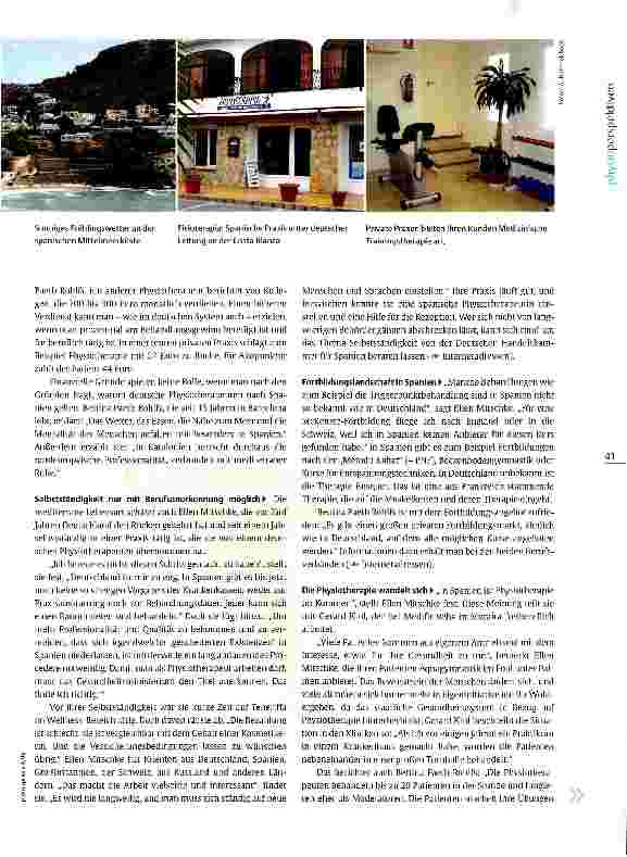 Vorschauseite 2: Physiotherapie in Spanien Sonnige Aussichten