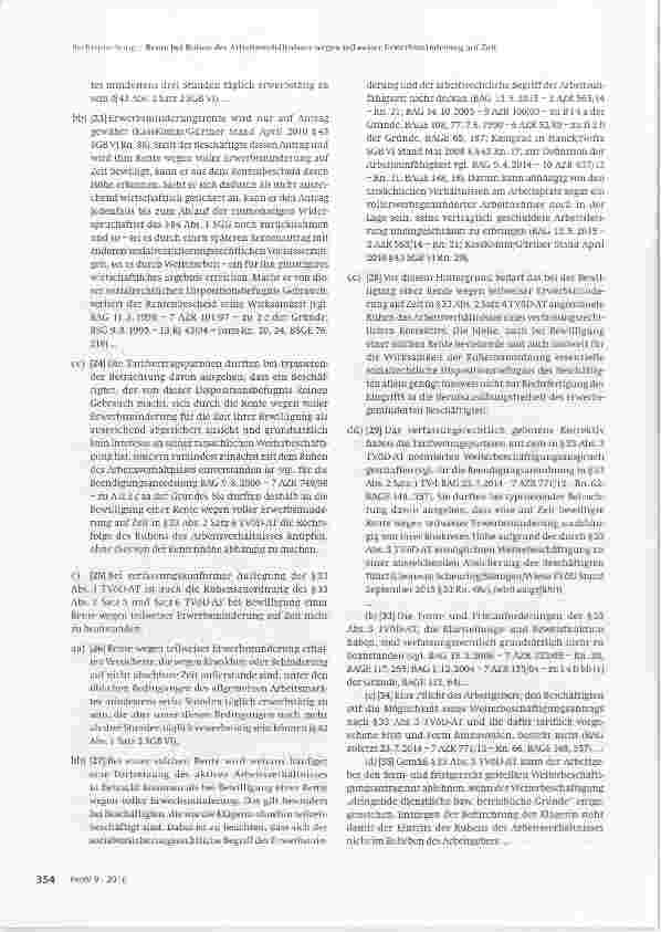 Vorschauseite 4: Rente bei Ruhen des Arbeitsverhältnisses wegen teilweiser Erwerbsminderung auf Zeit