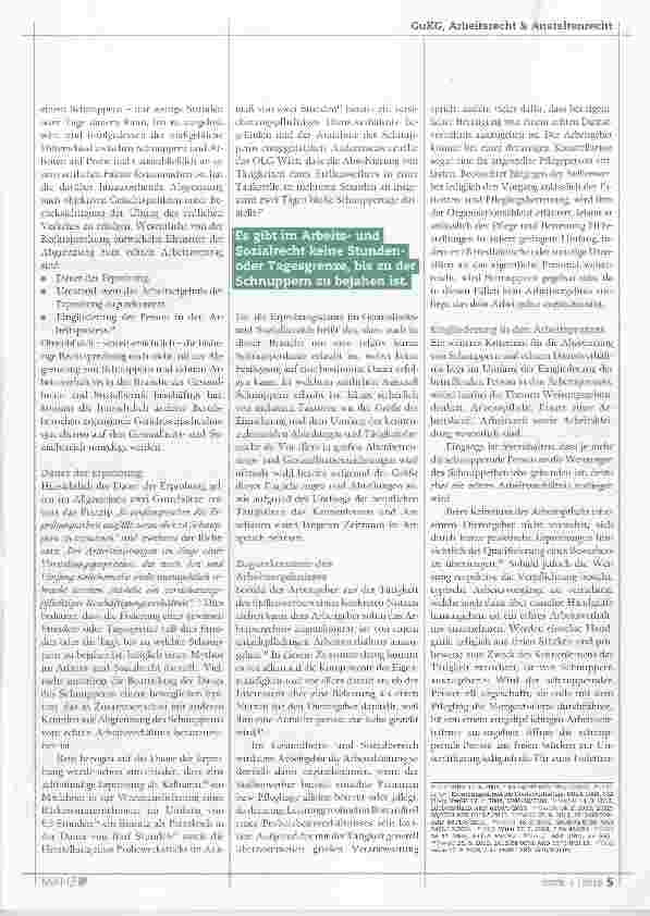 Vorschauseite 2: Schnuppern im Gesundheitsund Sozialbereich