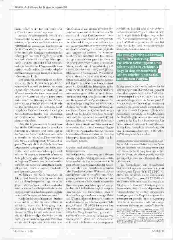 Vorschauseite 3: Schnuppern im Gesundheitsund Sozialbereich