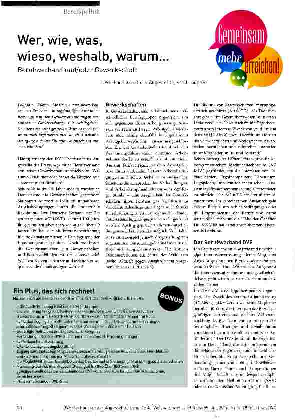 Vorschauseite 1: Wer, wie, was, wieso, weshalb, warum...