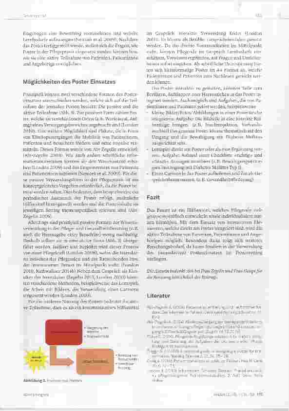 Vorschauseite 3: Entwicklung und interaktive Nutzung des Posters Einsatzmöglichkeiten in der pflegerischen Patientin nenedukation