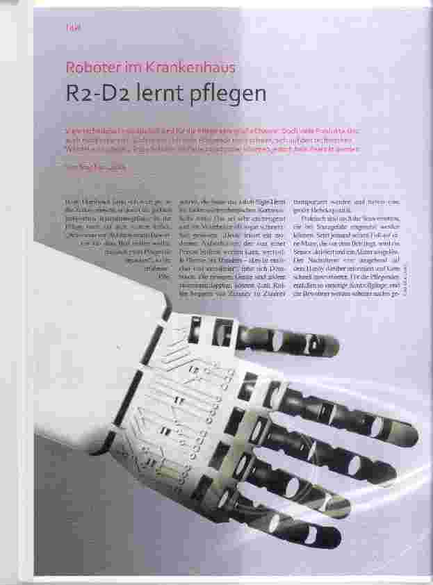 Vorschauseite 1: Roboter im Krankenhaus R2-D2 lernt pflegen
