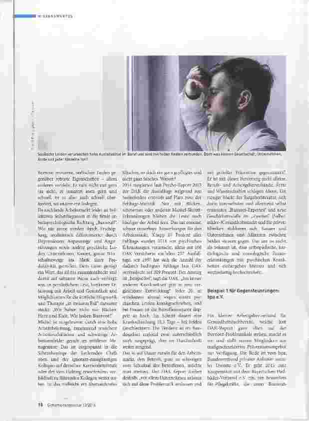 Vorschauseite 3: Burnout geht anders aber wie? Teil 1