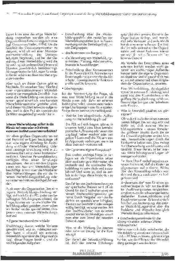 Vorschauseite 3: Organisationsentwicklung Weiterbildungsorganisation der Stationsleitung (Teil 1)