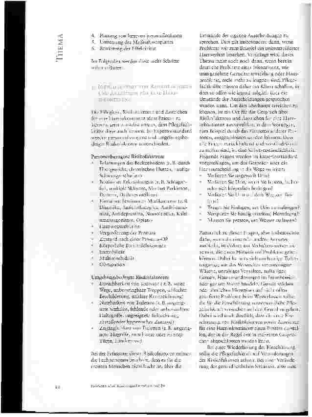 Vorschauseite 2: FÖRDERUNG DER HARNKONTINENZ -DER FÜNFTE NATIONALE EXPERTENSTANDARDFÜR DIE PFLEGE LIEGT VOR