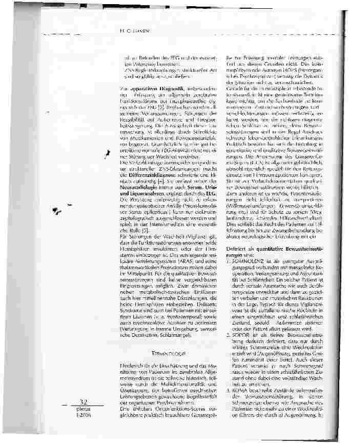 Vorschauseite 3: ENZEPHALOPATHIEN ALS URSACHE VONSCHWEREN ORGANISCHEN PSYCHOSYNDROMEN, KOMA UND HIRNTOD BEIM INTENSIVPATIENTEN