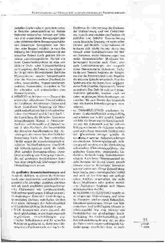 Vorschauseite 4: ENZEPHALOPATHIEN ALS URSACHE VONSCHWEREN ORGANISCHEN PSYCHOSYNDROMEN, KOMA UND HIRNTOD BEIM INTENSIVPATIENTEN