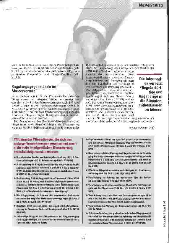 Vorschauseite 4: Für Transparenz und Sicherheit - Mustervertrag für die Rechtsbeziehungen zwischen ambulanten Pflegediensten und Pflegebedürftigen