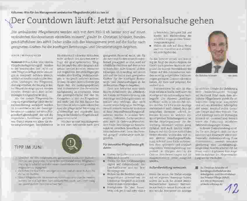 Vorschauseite 1: Der Countdown läuft: Jetzt auf Personalsuche gehen
