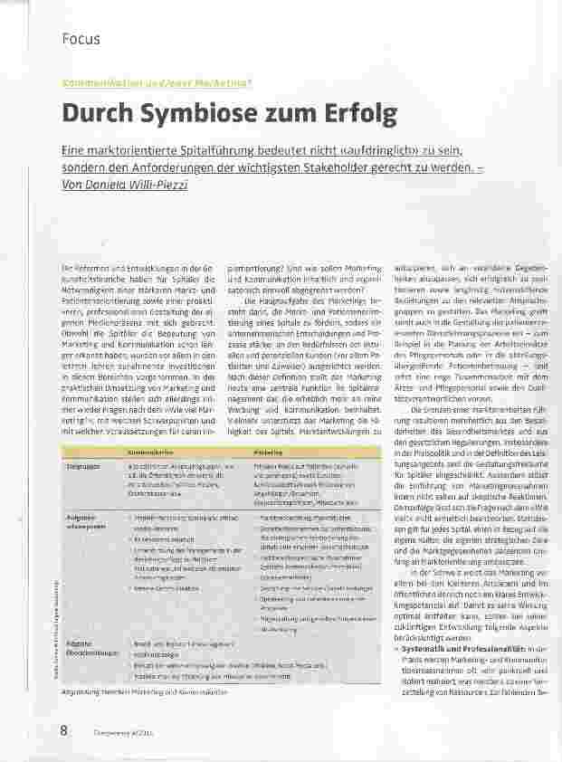 Vorschauseite 1: Durch Symbiose zum Erfolg
