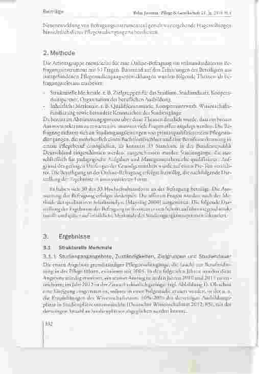 Vorschauseite 3: Primärqualifizierende Pflegestudiengänge in Deutschland eine Übersicht über Studienstrukturen, -ziele und -Inhalte