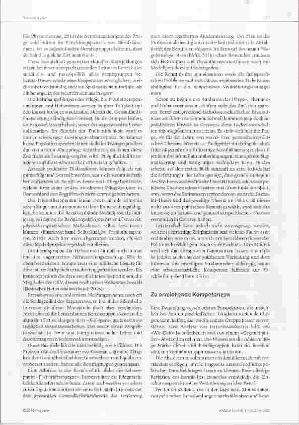 Vorschauseite 3: Interprofessionelle Lehre Gesundheitsund Berufspolitik
