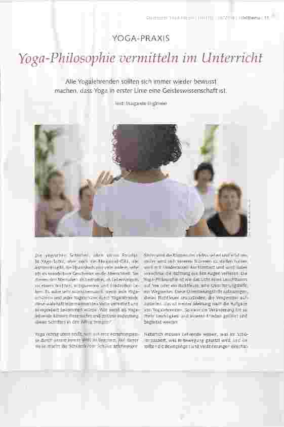 Vorschauseite 1: Yoga-Philosophie vermitteln im Unterricht
