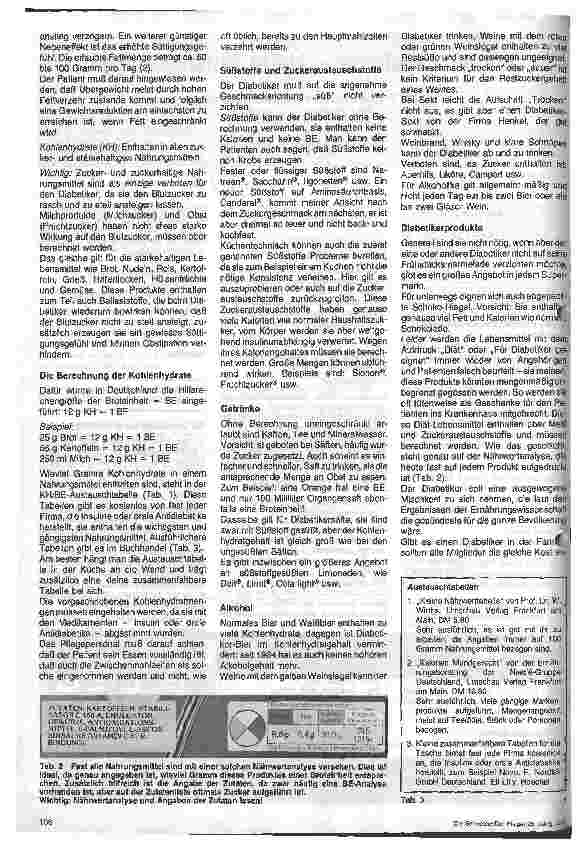 Vorschauseite 2: Diabetes mellitus - Neue Entwicklungen 4.Folge: Ernährungsbehandlung bei Diabetes mellitus