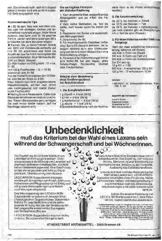 Vorschauseite 3: Diabetes mellitus - Neue Entwicklungen 4.Folge: Ernährungsbehandlung bei Diabetes mellitus