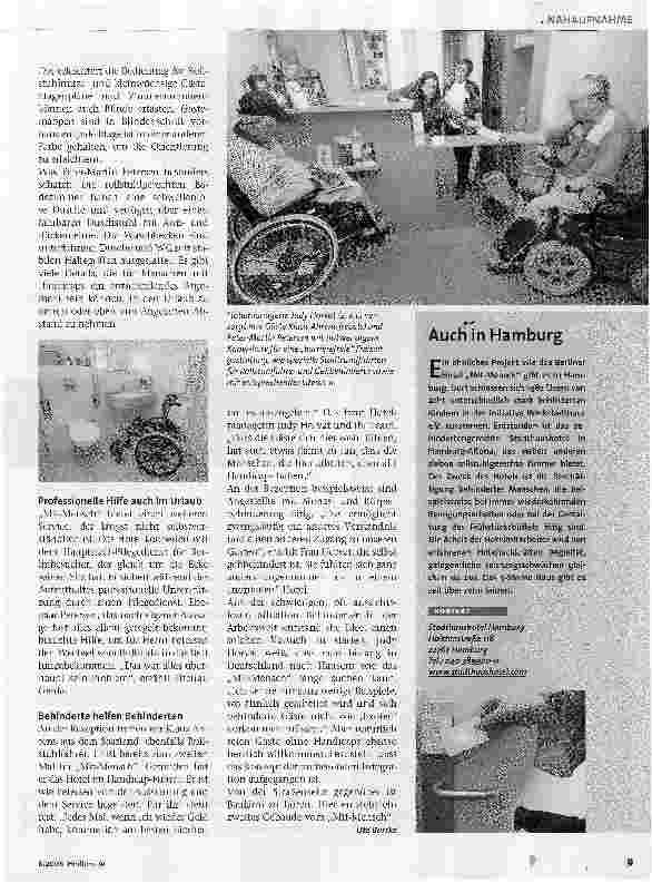 Vorschauseite 2: Willkommen: Gäste mit Handicap