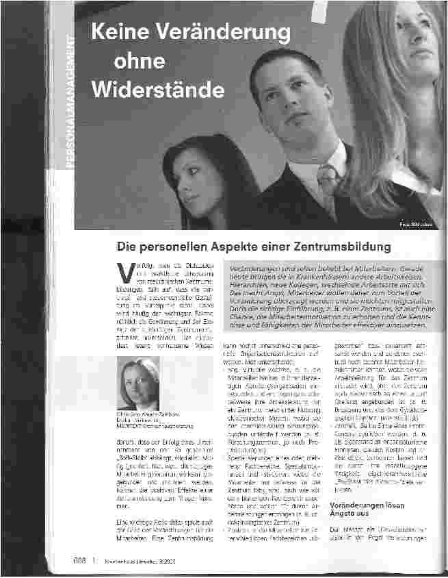 Vorschauseite 1: Keine Veränderung ohne Widerstände