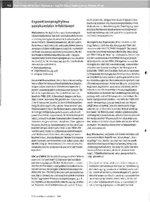 Vorschauseite 6: Isolierung infektiöser Patienten - auf die Übertragungswege kommt es an