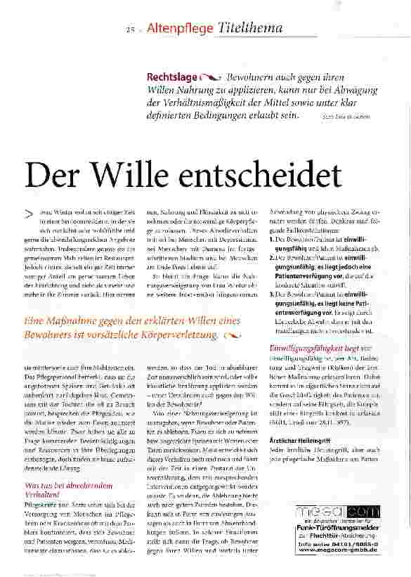 Vorschauseite 2: Der Wille entscheidet