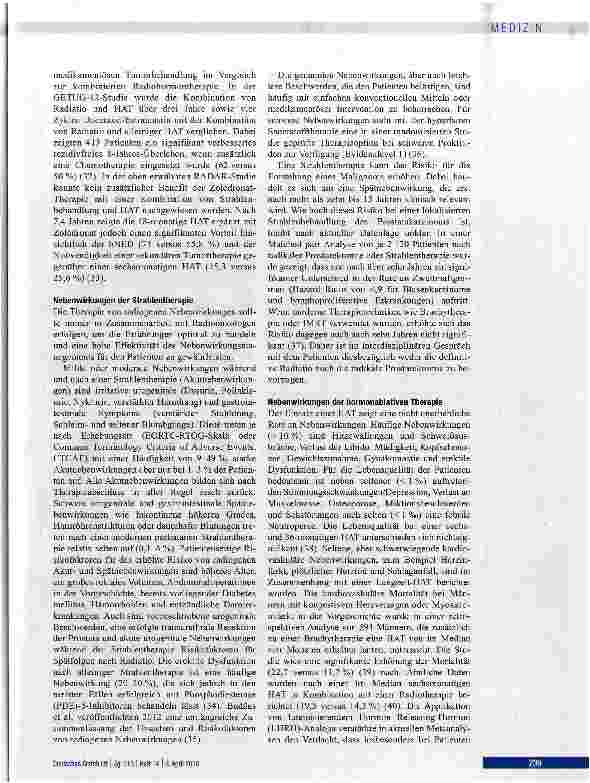 Vorschauseite 5: Strahlenund Hormontherapie des Prostatakarzinoms