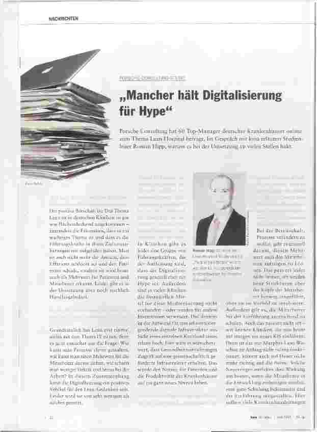 Vorschauseite 1: Mancher hält Digitalisierung für Hype