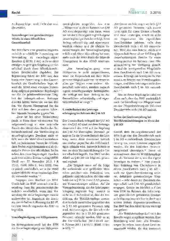 Vorschauseite 2: Änderung des Anwendungserlasses zur Abgabenordnung (AEAO)