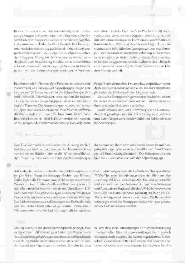 Vorschauseite 3: Die Balneotherapie