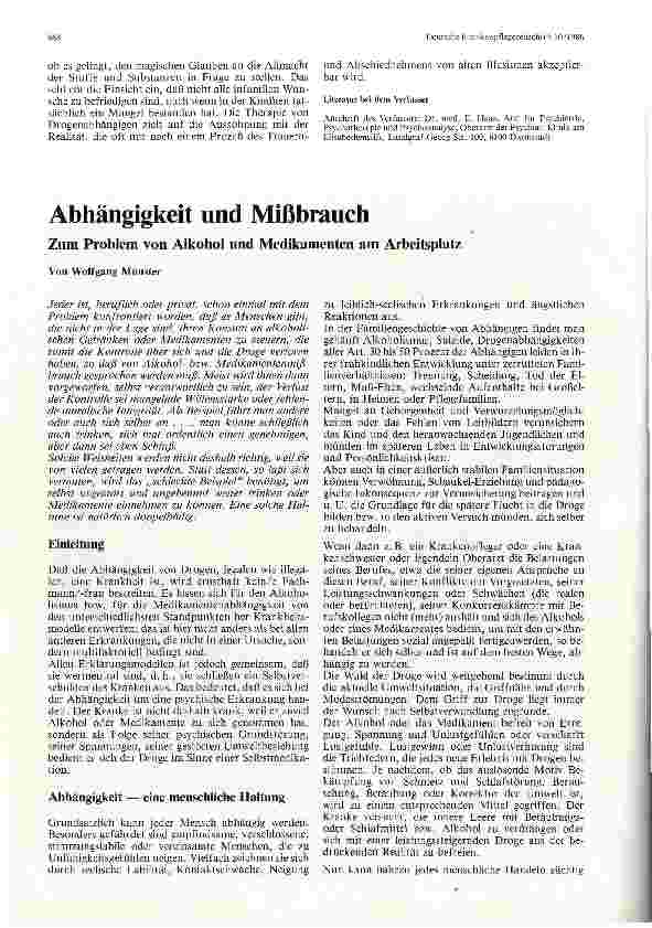 Vorschauseite 4: Sucht und Möglichkeiten der Suchttherapie