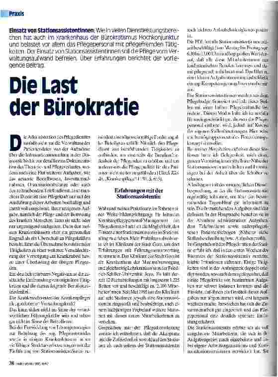 Vorschauseite 1: Die Last der Bürokratie