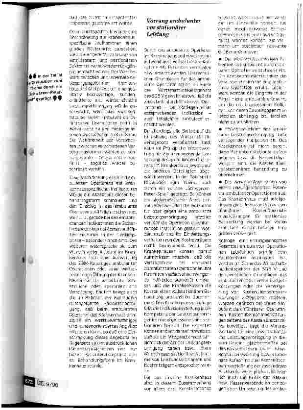 Vorschauseite 2: Ambulantes Operieren: Hemmende Faktoren beseitigen! (Teil II)