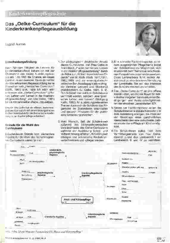 Vorschauseite 1: Das Oelke-Curriculum für die Kinderkrankenpflegeausbildung