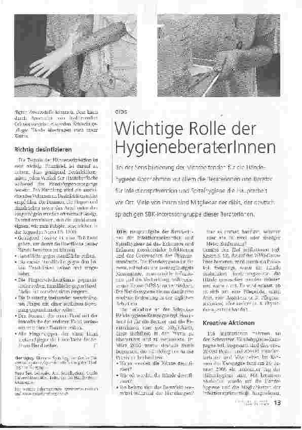 Vorschauseite 4: Bad news für die nosokomialen Infektionen