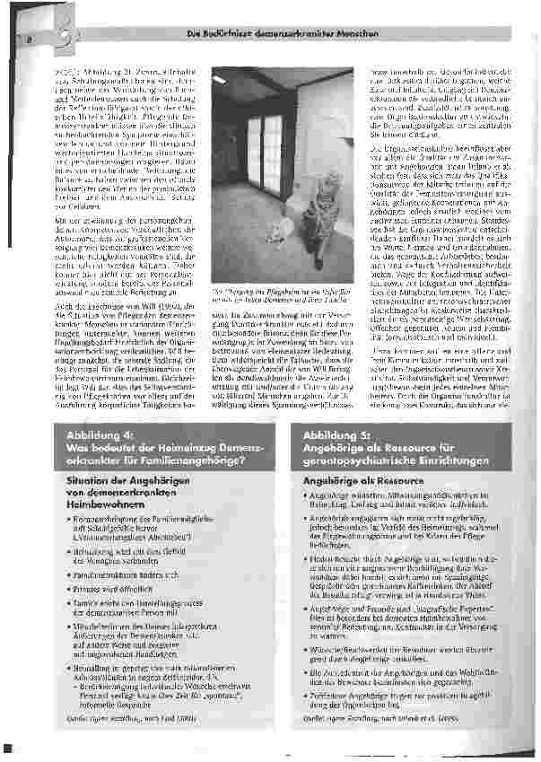 Vorschauseite 5: Die Bedürfnisse demenzerkrankter Menschen