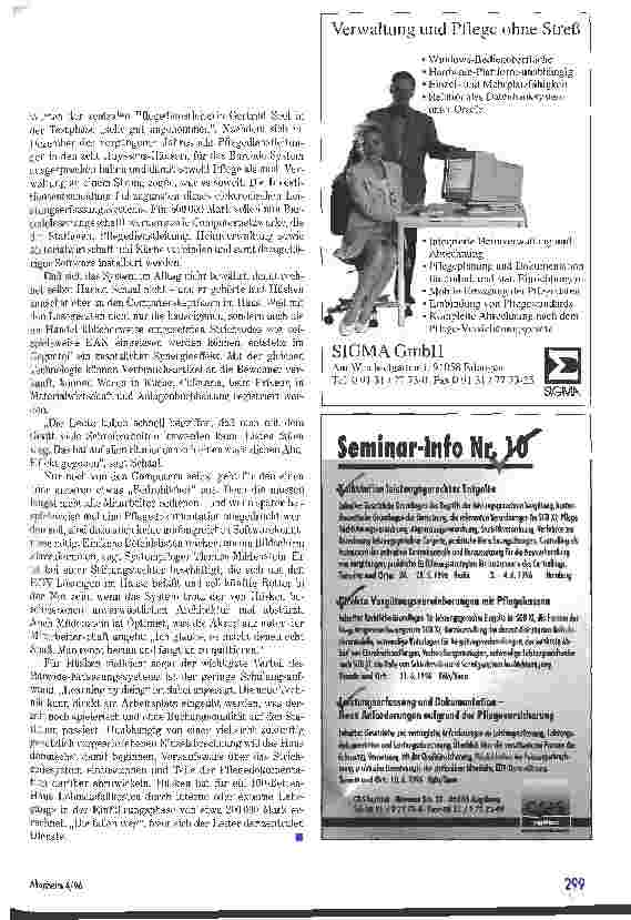 Vorschauseite 4: Für die Zukunft gerüstet Elektronische Leistungserfassung im Altenund Pflegeheim