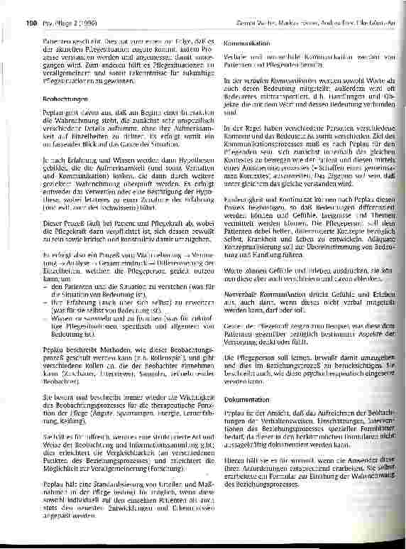 Vorschauseite 5: Zum Pflegemodell von Hildegard Peplau
