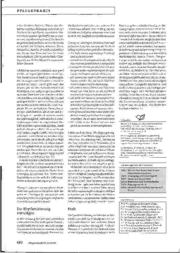 Vorschauseite 4: Gesundheitsförderung in der Pflege zwischen Anspruch und Realität - Teil 4: Rhythmus und Wohlbefinden