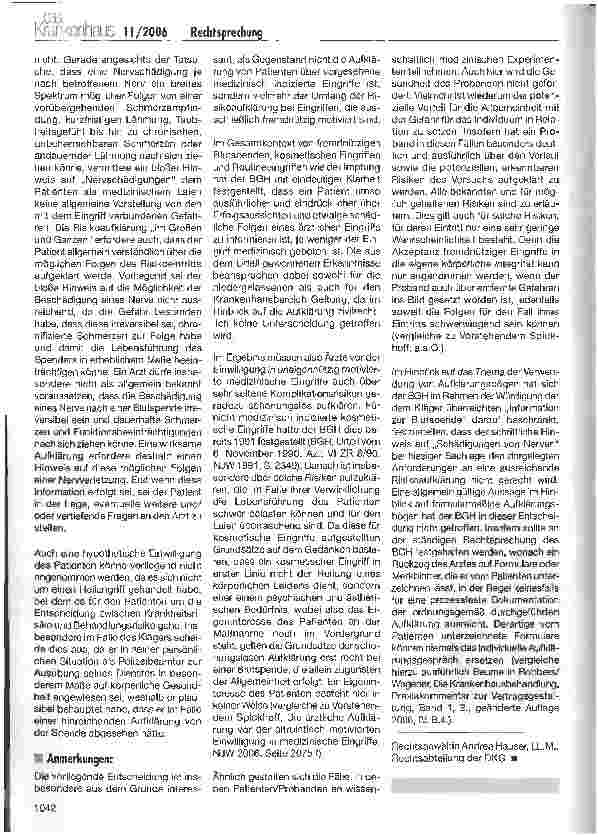 Vorschauseite 3: Rechtsprechung