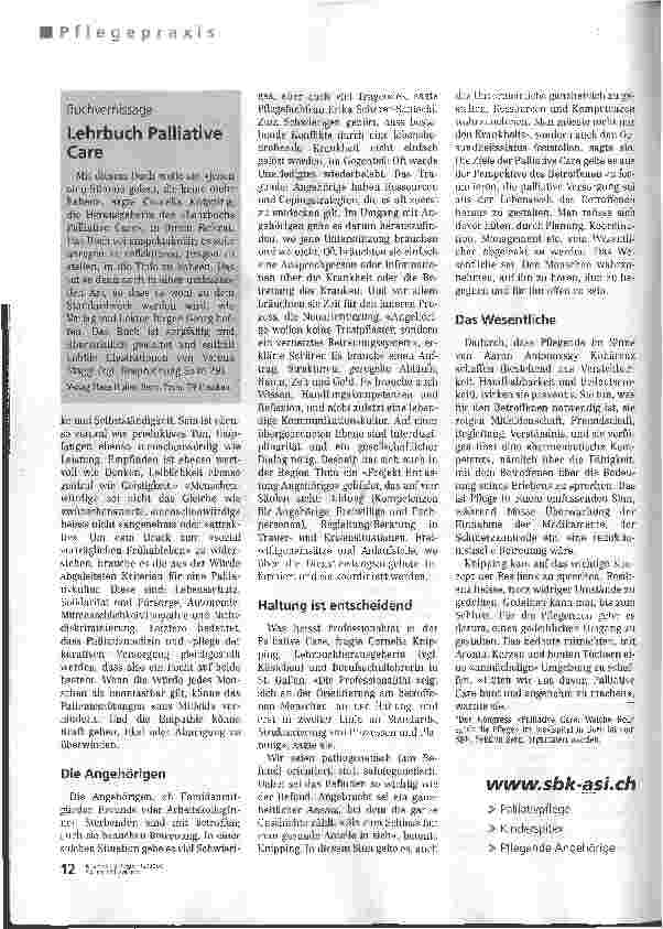 Vorschauseite 3: Letzte Hilfe statt Selbstentsorgung