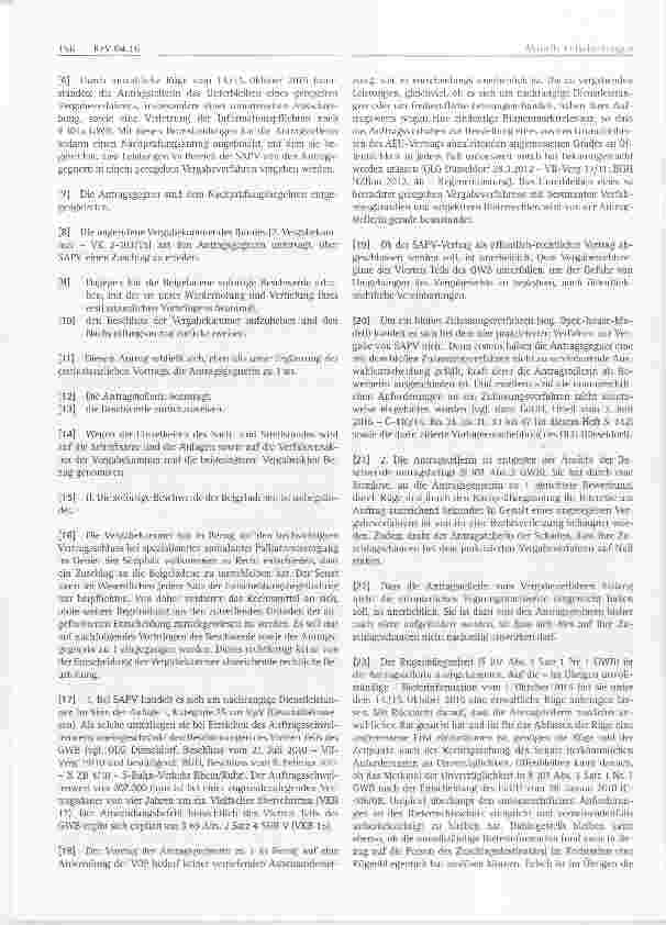 Vorschauseite 2: Vertrag über spezialisierte ambulante Palliativleistungen ohne Durchführung eines Vergabeverfahrens