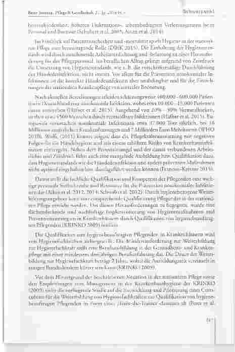 Vorschauseite 4: Evaluation elnes Welterblldungscurriculums fúr Hyglenefachkrafte zur Quallfikatlon hyglenebeauftragter Pfiegender - elne Pllotstudle