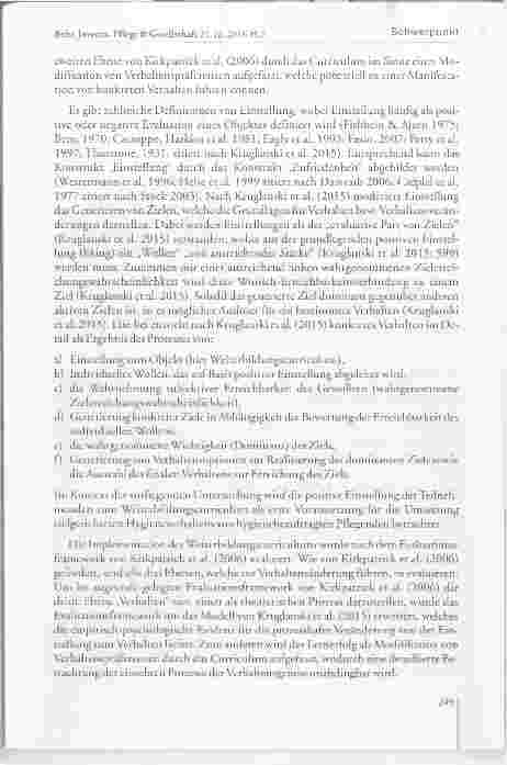Vorschauseite 6: Evaluation elnes Welterblldungscurriculums fúr Hyglenefachkrafte zur Quallfikatlon hyglenebeauftragter Pfiegender - elne Pllotstudle